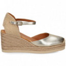 ALPARGATA ABIERTO LADOS CUNA PLATINO