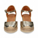 ALPARGATA ABIERTO LADOS CUNA PLATINO