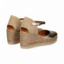 ALPARGATA ABIERTO LADOS CUNA PLATINO