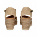 ALPARGATA ABIERTO LADOS CUNA PLATINO