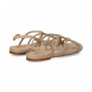SANDALIA ONDAS CON STRASS BEIGE