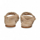 SANDALIA ONDAS CON STRASS BEIGE