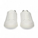 TALON NEGRO DEPORTIVO PIEL BLANCO