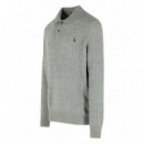 POLO RALPH LAUREN - lscableplkpp-long sleevepullover - FAWN GREY HEATHER - 710974165002/FAWN GREY HEATHER