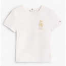 TOMMY HILFIGER - GOLD CREST REG SS TEE - YBL - F|WW0WW46153/YBL