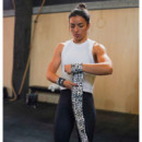 Muñequeras Leopardo blanco