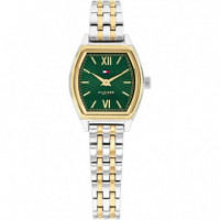 RELOJ NORA BICOLOR E/VERDE