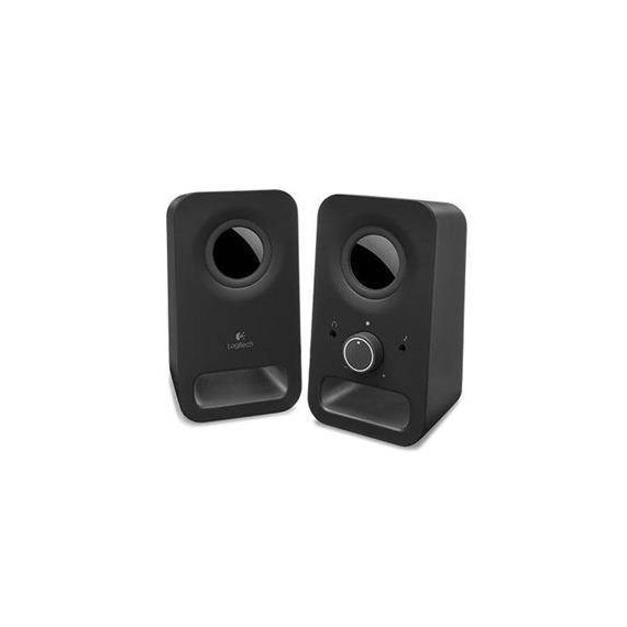 LOGITECH Altavoz 2.0 Z150 Negro 6W, Jack 3.5MM, Control Volumen