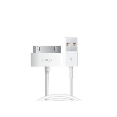 HOCO Cable Datos Para Iphone 4 Toma Ancha X1 Blanco 1Mtr