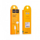 HOCO Cable Datos Para Iphone 4 Toma Ancha X1 Blanco 1Mtr