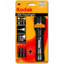 KODAK Linterna Led  FOCUS 157 1000mW 60 Lumenes,IP62 Resistente al Agua, 50Mtrs, Incluye 3 Pilas AAA