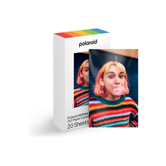 POLAROID Papel Fotografico Hi-Print 2X3 20 Hojas