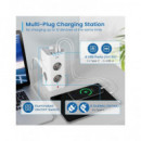 EWENT Torre Regleta 8X Schucko/2xTipo C/2xUsb A EW3864 Blanco