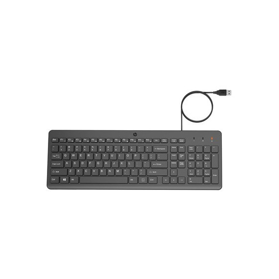 HP Teclado Con Cable 150 Usb Negro