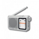 Sami Radio Analogica AM/FM RS-12210 Plata Entrada Auricular, A Pilas