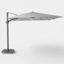 Sombrilla de Jardín con Base Led Challenger T2 Glow 300X300 Cm Color Light Grey/antracita PLATINUM®