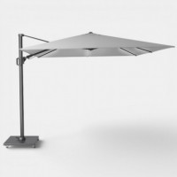 Sombrilla de Jardín con Base Led Challenger T2 Glow 300X300 Cm Color Light Grey/antracita PLATINUM®