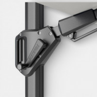 Sombrilla de Jardín con Base Led Challenger T2 Glow 300X300 Cm Color Light Grey/antracita PLATINUM®