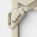 Sombrilla de Jardín con Base Voyager T1 250X250 Cm. Color Sandstone/ivory PLATINUM®