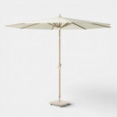 Sombrilla de Jardín Riva Color Teak Look Ø250 Cm Ecru PLATINUM®