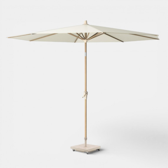 Sombrilla de Jardín Riva Color Teak Look Ø250 Cm Ecru PLATINUM®