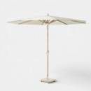 Sombrilla de Jardín Riva Color Teak Look Ø250 Cm Ecru PLATINUM®