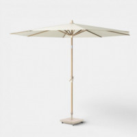 Sombrilla de Jardín Riva Color Teak Look Ø250 Cm Ecru PLATINUM®