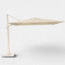 Sombrilla de Jardín con Base Voladiza Nexus T2 Premium 300X300 Cm Color  Champagne PLATINUM®