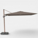 Sombrilla de Jardín con Base Voladiza Nexus T2 Premium 300X300 Cm. Color Havana PLATINUM®