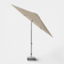 Sombrilla de Jardín Lisboa 210X150 Cm Color Taupe/antracita PLATINUM®