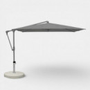 Sombrilla de Jardín SUNWING 300X240 cm color antracita/tela gris piedra Glatz®