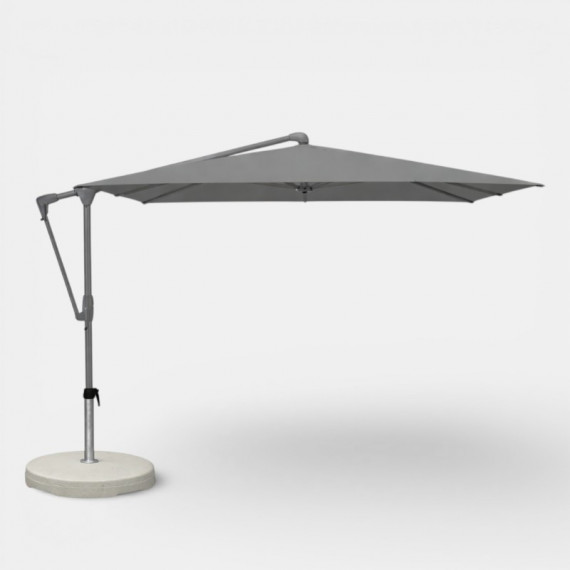 Sombrilla de Jardín SUNWING 300X240 cm color antracita/tela gris piedra Glatz®