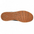 SKECHERS  Black Sneakers 52458-BLK Uno - Stand On Air