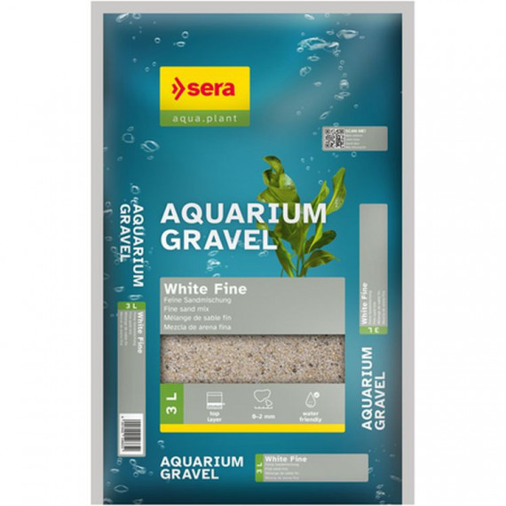 SERA Grava Fina Blanca 3 L