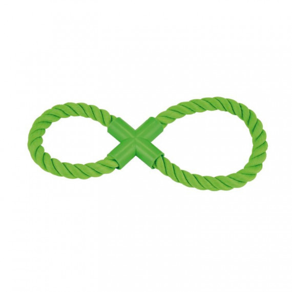 NAYECO perro juguete cuerda algodon en ocho 25 cm