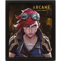 Póster 3D Jin y Vi Arcane  PYRAMID
