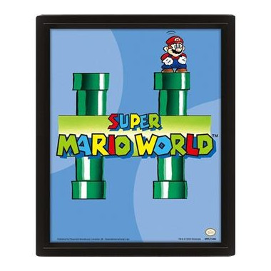 P&oacute;ster 3D Super Mario