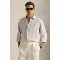 WOVEN-SPORT SHIRT-SHIRT BEIGE/KHAKI