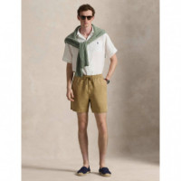 WOVEN-SHORTS MEDIUM BEIGE