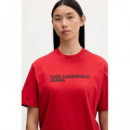 KLJ REG SS ESSENTIAL TEE POMPEIAN RED