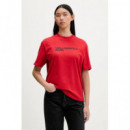 KLJ REG SS ESSENTIAL TEE POMPEIAN RED