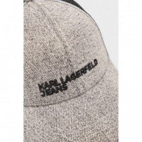 Klj Denim Trucker Cap Acid Light Grey  KARL LAGERFELD