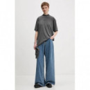 KLJ LR WIDE LEG MID MARBLE BLUE