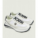 ZONE NFT LO LACE MIX WHITE LTHR & TEXTIL