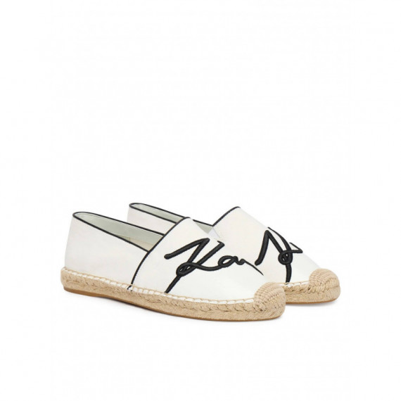 KAMINI SIGNIA TOE SLIP ON OFF WHITE CANV