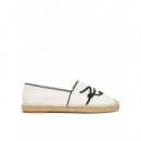 KAMINI SIGNIA TOE SLIP ON OFF WHITE CANV