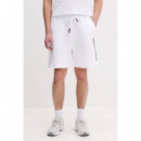 KLJ TEXT LOGO SWEATSHORT WHITE