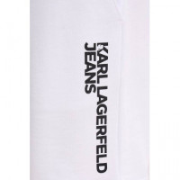 KLJ TEXT LOGO SWEATSHORT WHITE