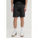 KLJ REGULAR LOGO DENIM SHORT MID GREY 2