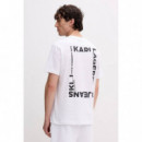 KLJ REG BACK FRAME TEE WHITE